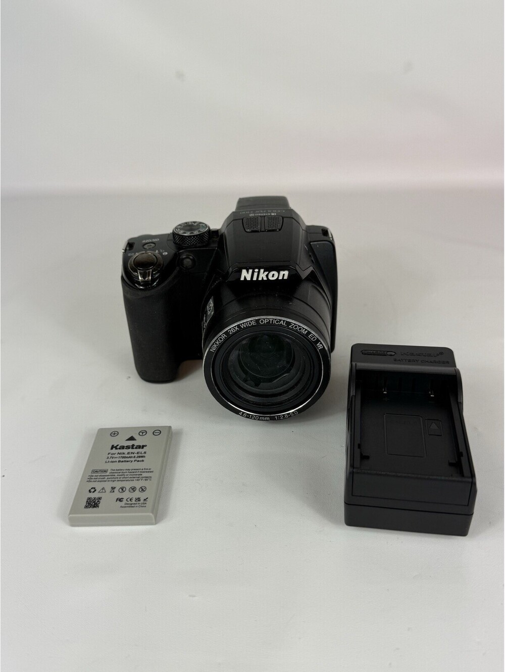 Nikon COOLPIX P100 10.3MP Digital Camera - Black w/ Battery and Charger (Read)